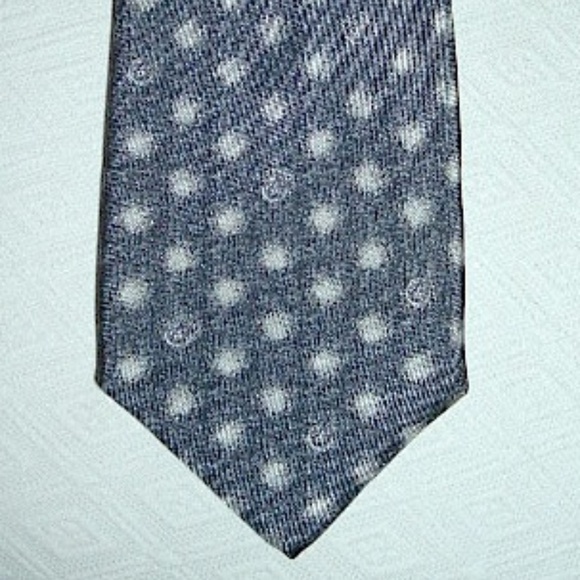 Gianni Versace medusa gray silk tie